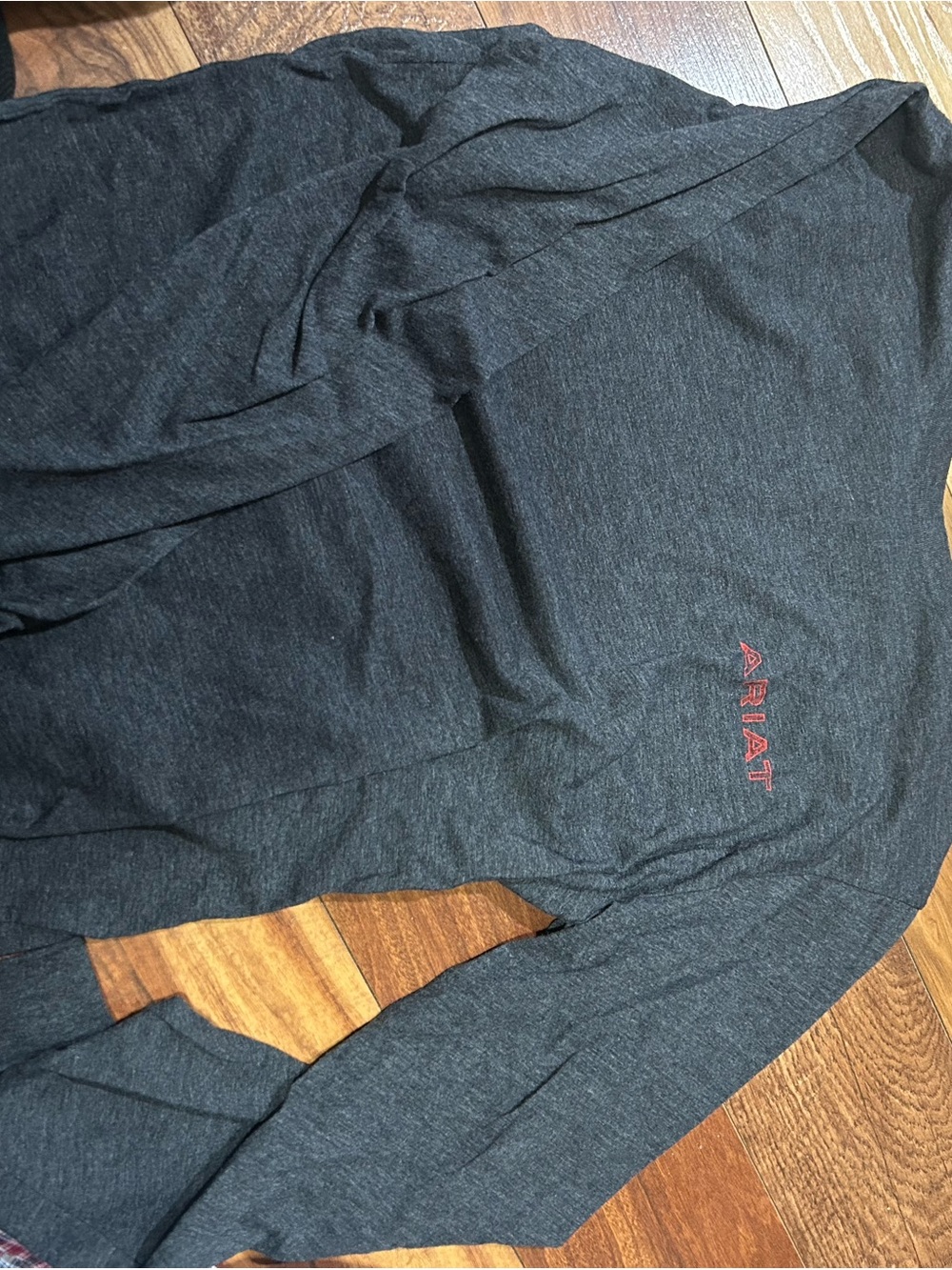 Ariat Black Long Sleeve Tee with White Logo